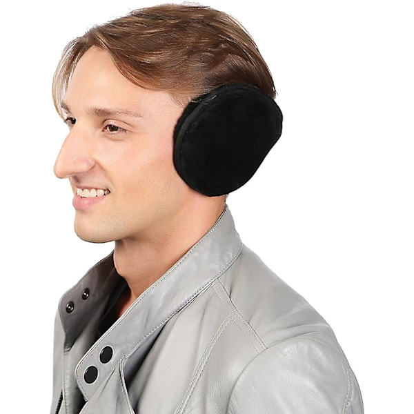 Öronvärmare för män och kvinnor Klassiska fleece unisex vintervarma öronmuffar