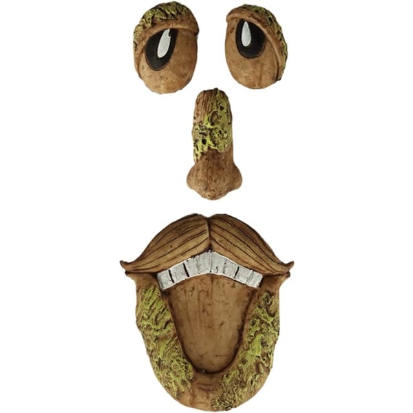 Old Man Tree Face 3D Art Ornaments - Morsom snodig Tree Face Scul