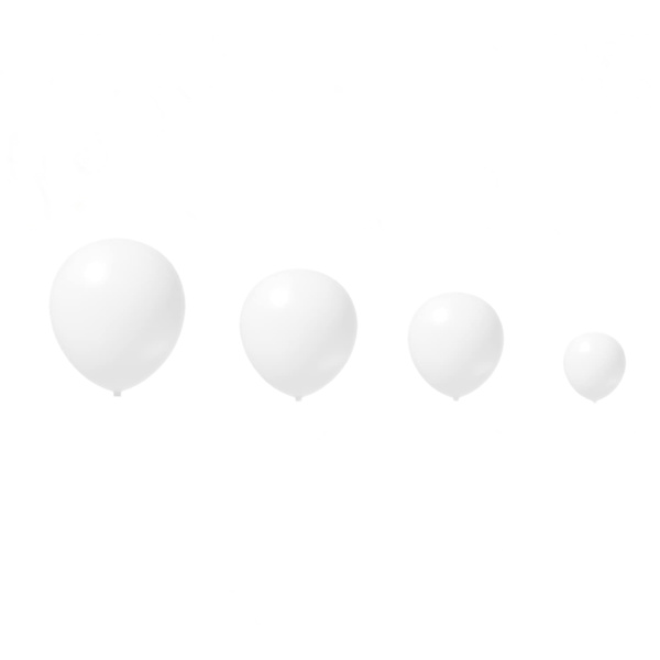 Vita ballonger Vita ballongbågsset Vita latexballonger Bröllopsdekorationer Födelsedagsfester Babyshower Examen Vit temafest Ba