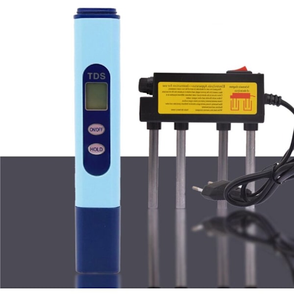 Vattenkvalitet vid vattenelektrolys - portabel vattenmonitor för vattenmätares föroreningar vid test av elektrolysmaskineri