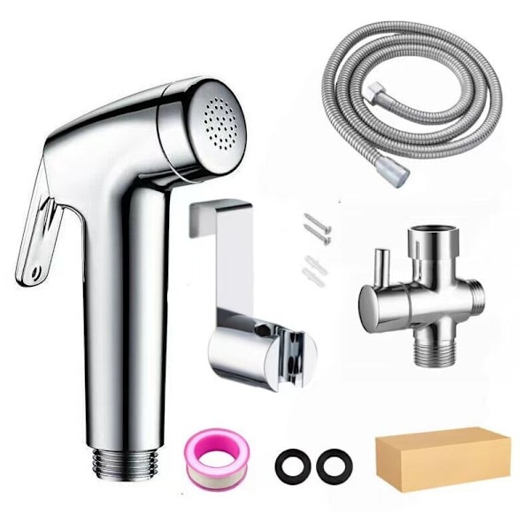 Hygienisk set + trevägs 1/2 enkel pistolgreppsblandare