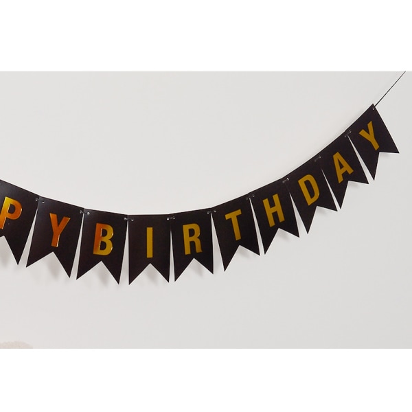 Happy Birthday Pull Flag Decoration Banner Birthday Party Decoration Supplies