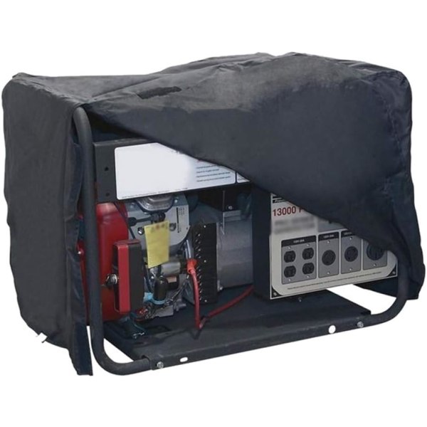 Generatoröverdrag, dammskydd för generator, 210D Oxford skyddande överdrag för skåp och generator (66x51x51cm)