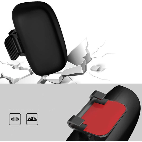 Spegeldriven åtföljd spegel blind spot spegel universell bil blind spot spegel roterande vidvinkel justerbar backspegel - Vit