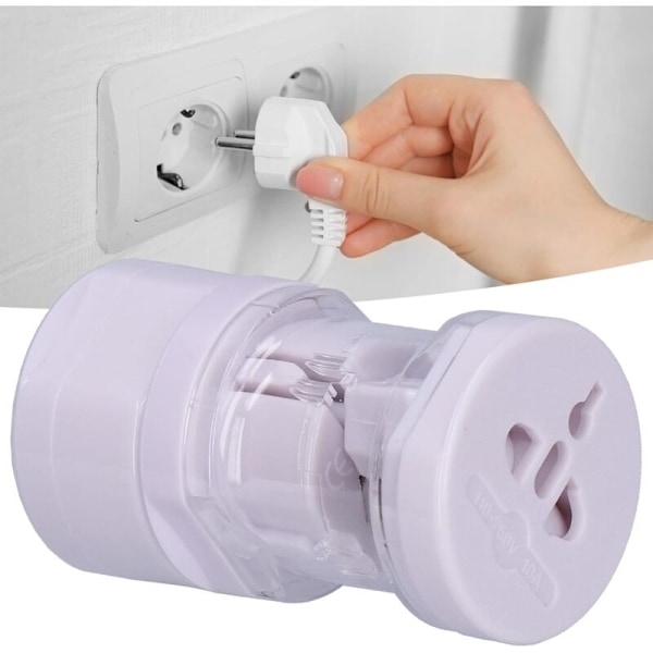 Reseadapter Universell Strömomvandlare - Oumbärliga Internationella Resetillbehör för Världsomspännande Användning - UK EU US JP AU CN 110-240V 50/60Hz (bl