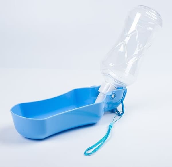Blå 520ml Multi-Funktion Bærbar Vandflaske til Kæledyr