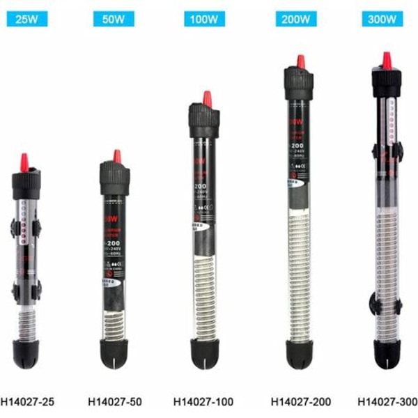 Akvarievarmerstang til akvarium, automatisk temperaturjustering, EU-stik