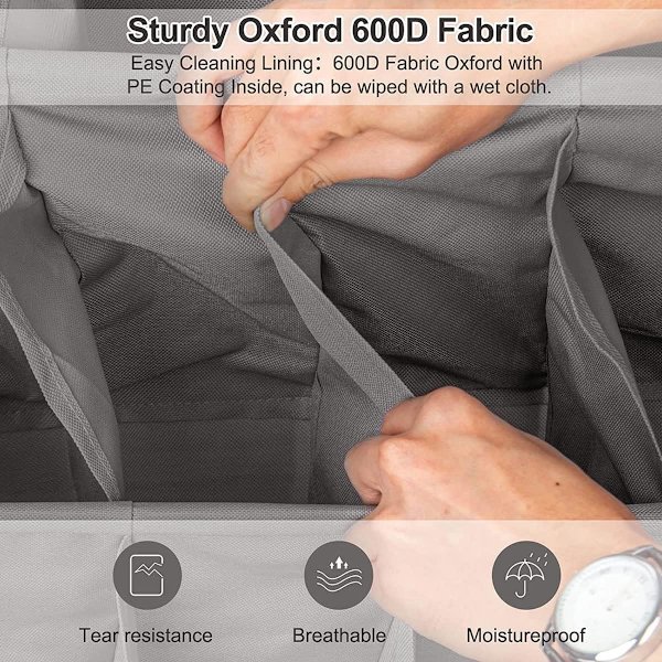 Över dörr skoskåp djup ficka hängande rack skoställ förvaring väggmontering 600D Oxford Heavy Duty skoställ väska för smal garderob sovsalar (1