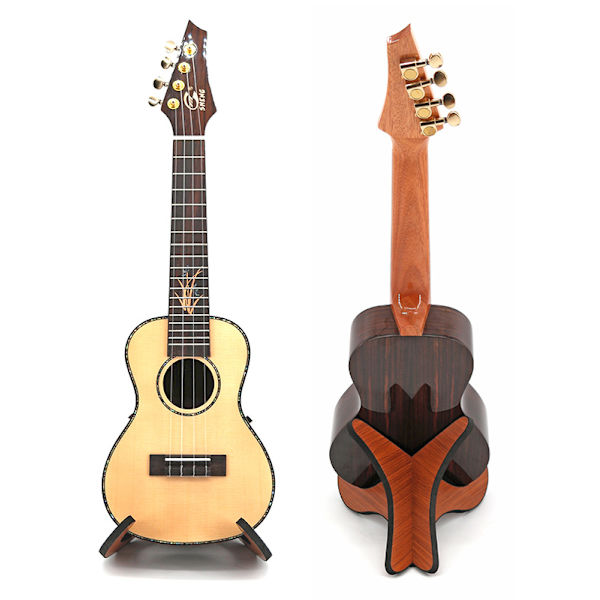 Ukuleleställ, fiolträstativ, litet gitarr hopfällbart vertikalt stativ (1 st)