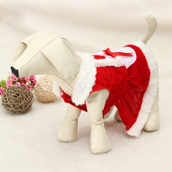Par Jul Hundkläder Små husdjurskläder Vinterjacka Chri