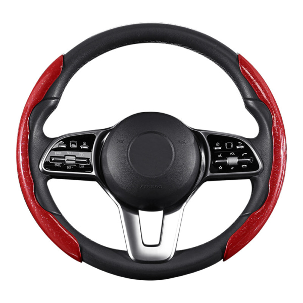 Auton liukastumista estävä segmentoitu ohjauspyörän cover, GM-autojen sisustustarvikkeet (punainen)