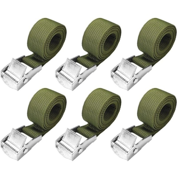 1 m säilytyshihnat - Erä 6 lyhyttä hihnaa räikällä ja kiristyslenkillä 25mm 250kg pyörän oviremmi, erittäin kestävä moottoripyörän hihna