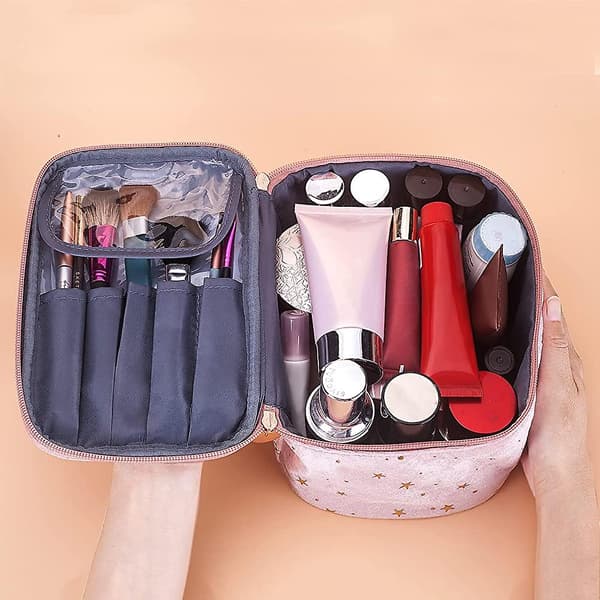 Toilettepose til kvinder, Makeuptaske, Makeuptaske, Kosmetikpose, Toiletpose