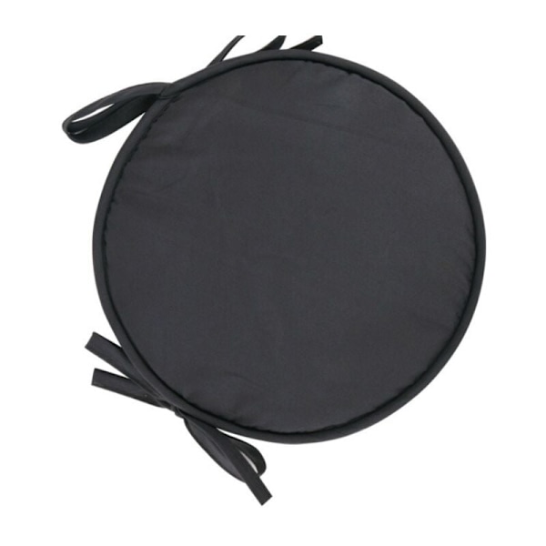 Set med 4 runda sittdynor, runda stolsdynor, mörkgrå stolsdynor för matbord, trädgård, hemmakontor, kök