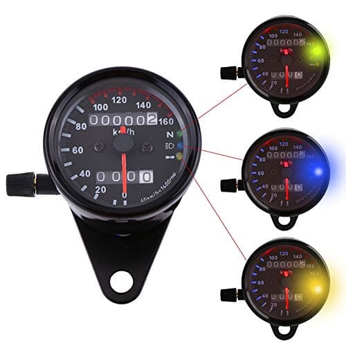 Motorcykel Odometer (Farve: Sort)