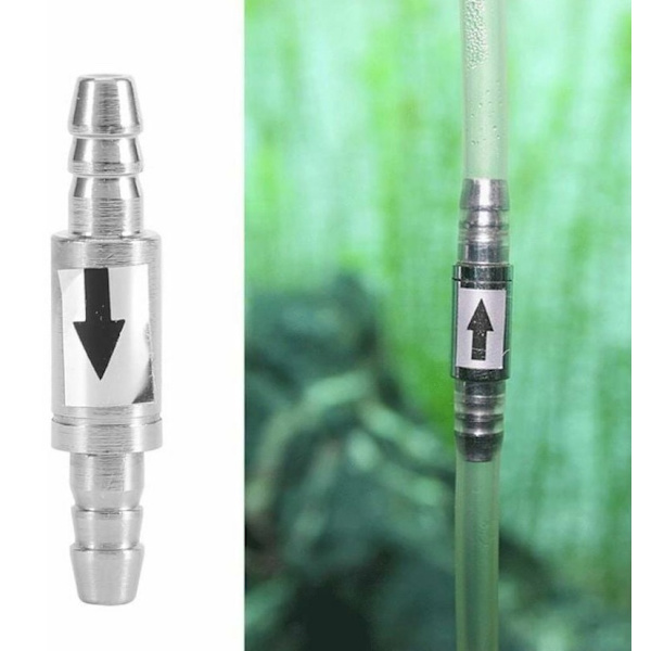 Rustfri Anti-Korrosion og Holdbar CO2 Check Valve til CO2-system akvarium CO2 diffusor akvarium og luft