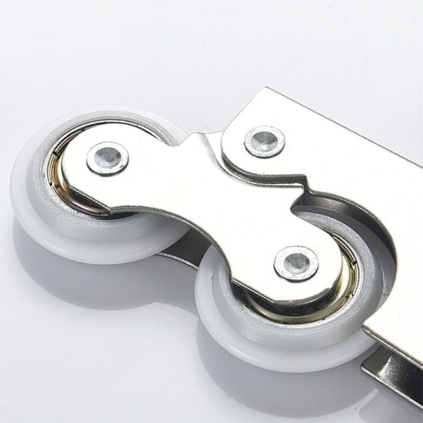 Rustfrit stål/Titanium Legering Stille Remskive To Hjul til Skydedørsgarderobe (2 par)