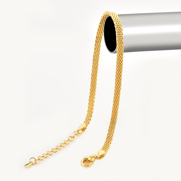 Minimalistisk design flat snake bone chain armbånd for kvinner