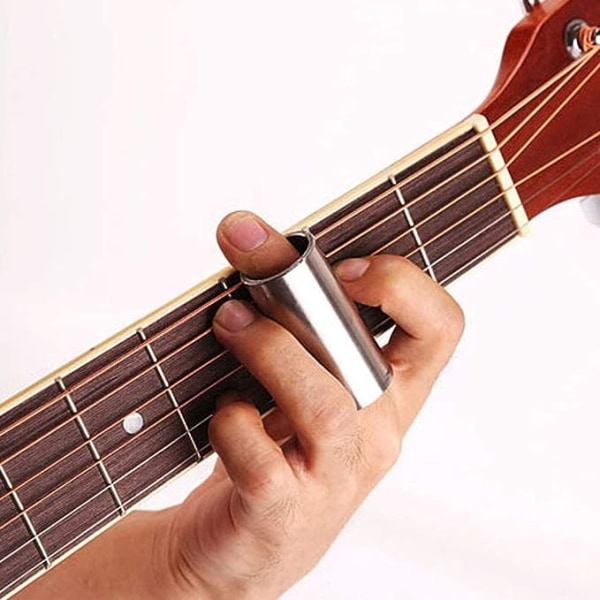 2 delar Gitarrrutschbana, Guitaren Slider smärtlindrande fingerled P