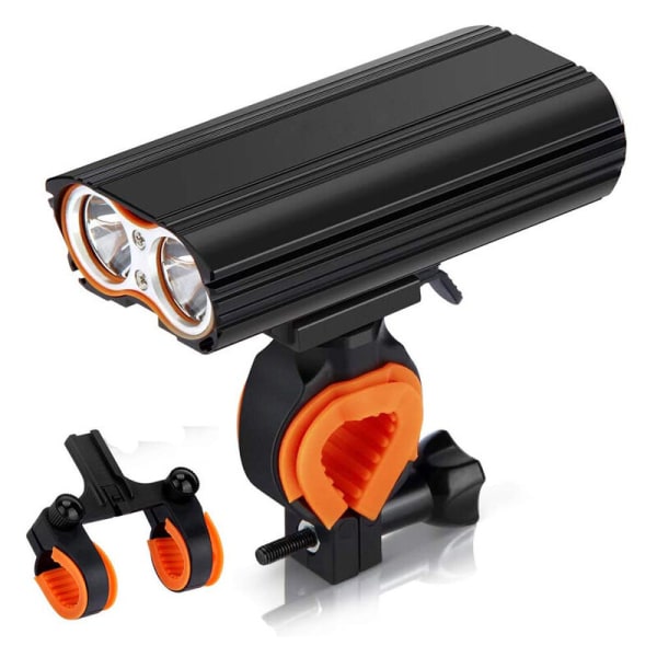 2400 Lumens Waterproof MTB Mountain Bike Light USB Rechargeable 4 Modes Front Light LED Lamp Powerful Fit Any Mountain Bike