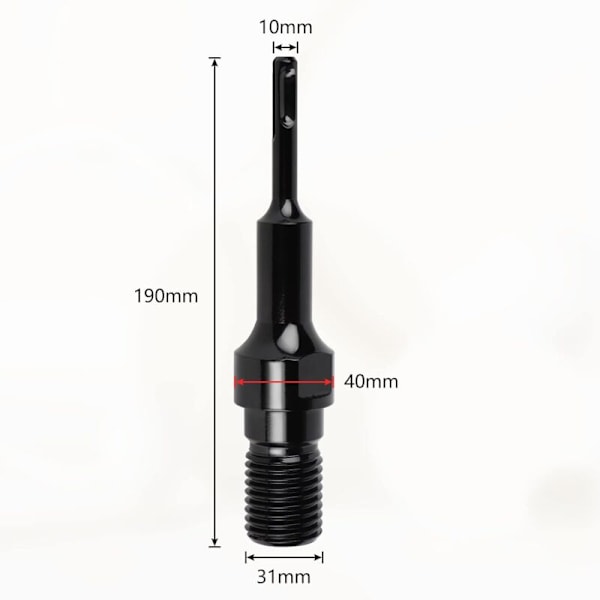 SDS PLUS Adapter till 1 1/4\" UNC Diamantborrkrona, Borrkrona Adapter