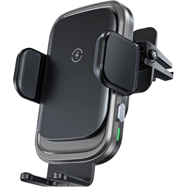Trådløs billader, 15W automatisk klemmende billader, luftventil bil ladestasjon for iPhone 14/14 Pro/13/13 Pro /12/12 Pro/ 11/11 Pro/Xr/X