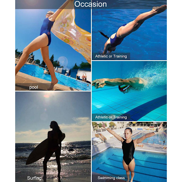 Womens One Piece Bathing Suits Color Block M