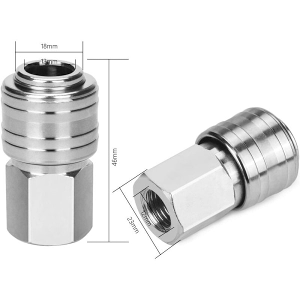 10 st 1/4\" kompressorfästen BSP Snabb Pneumatisk Pneumatisk Pneumatisk Anslutningssats Kompressor Lufttillbehör Luftspets Komprimerad Honkontakt