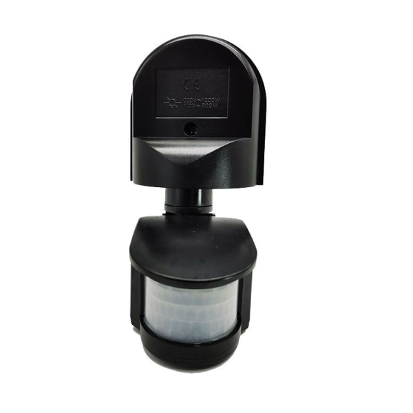 Black 220v infrared sensor switch with black motion detector spotlight lamp base