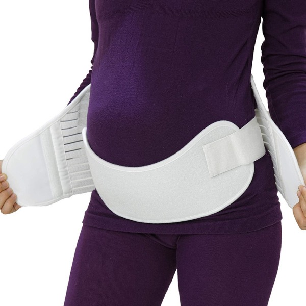 Care Belly Band for Gravide - Graviditets Must Haves Magebelte - Mage, Midje, Bekken Ryggstøtte (Beige)