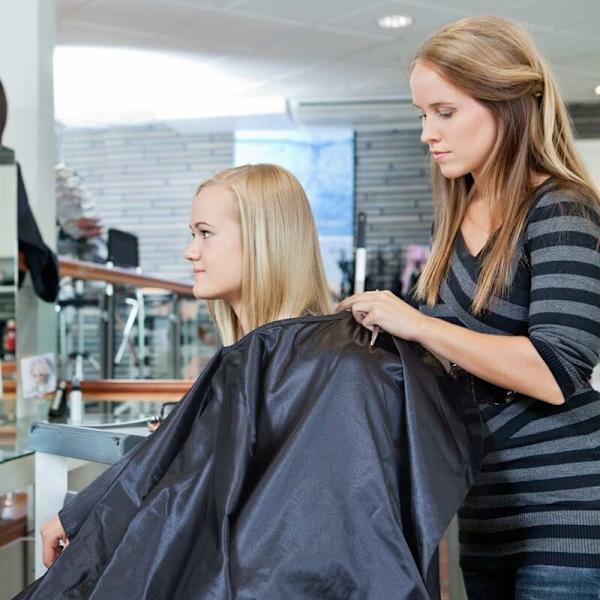 Frisörkappa, frisörkappa i full längd, professionell frisörkappa, vattentät nylonfrisörkappa för frisörsalong, hårklippning