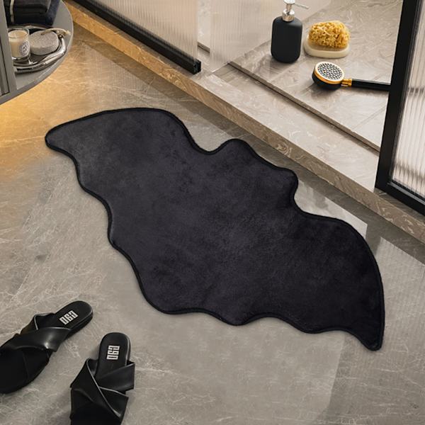 Halloween flagermus bademåtte 36x20 gotisk boligindretning flagermus badeværelse tæppe