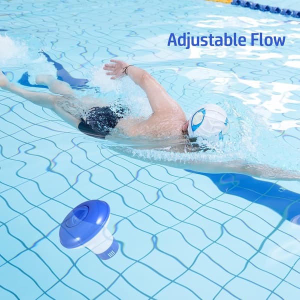 Flydende diffusor til swimmingpools og boblebade, flydende klordispenser diffusor til klortilsætning