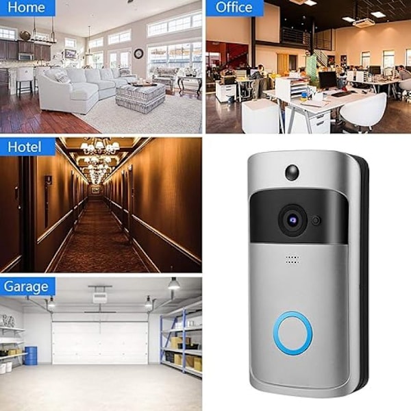 Intelligent WiFi smart video, trådlös intercom, infraröd ringklocka, högupplöst kameraåtkomstsystem, för lägenheter, vandrarhem, hotell, kontor