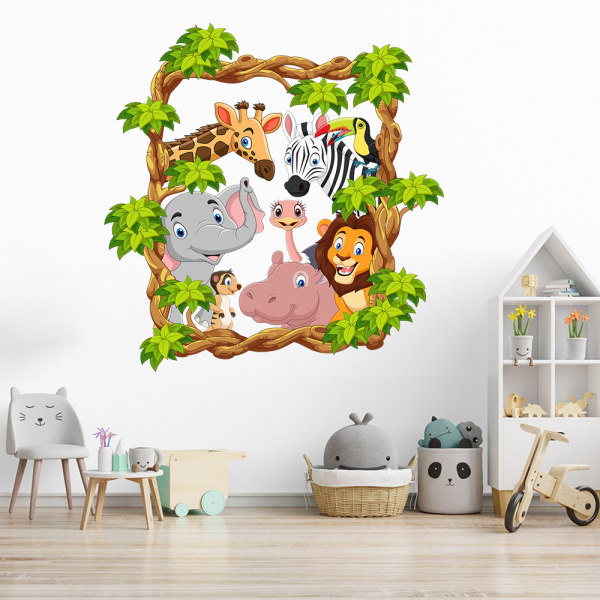 Animal Wall Stickers Wall Stickers Veggdekaler for soverom Livin