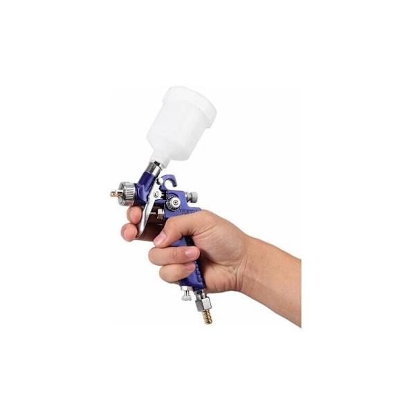 Mini rostfri färg Air HVLP gravitationsmatad 125ml