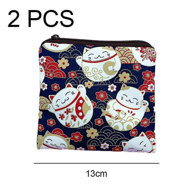 1 Pack Sanitary Napkin Storage Bag Sanitary Napkin Pads Storage Bag With Zipper（Chief）