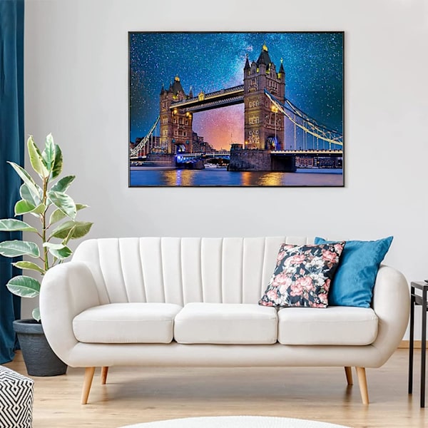 Pussel för vuxna 1000 bitar Tower Bridge Pussel för vuxna Utmanande spel
