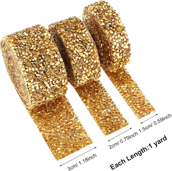 Rhinestone Crystal Ribbon 3 Yards Rhinestone Diamond Ribbon Roll