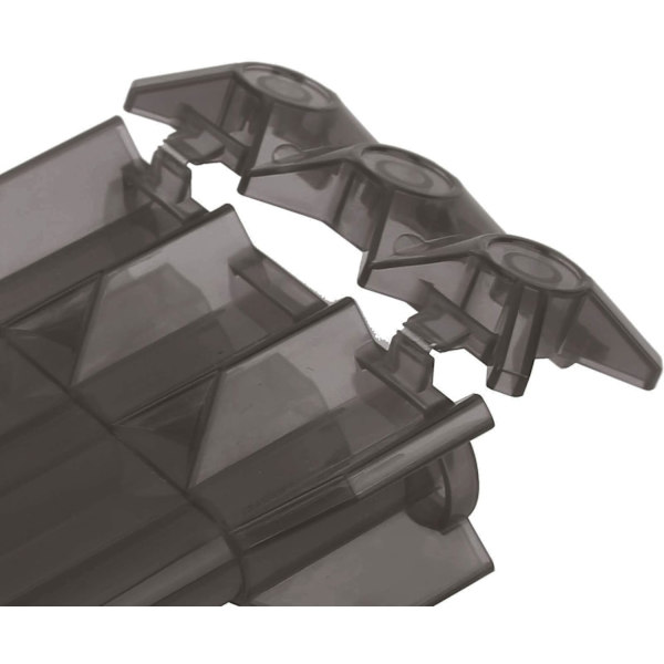 Dartlåda, bärbar ABS + aluminiumlegering Dartlåda 3 hylsor förvaringslåda med hängande ögla