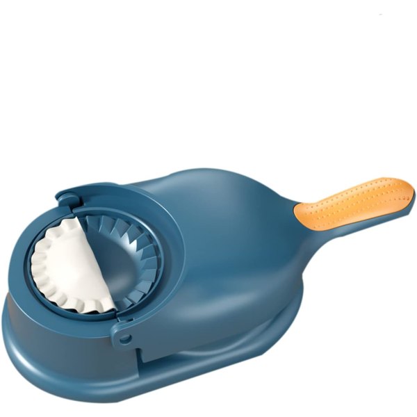 (Blå) 2 i 1 ravioliform, köksmaskin för att göra ravioli, degknyckare gjord av säkert absorberande material, praktiskt kökstillbehör, enkelt att