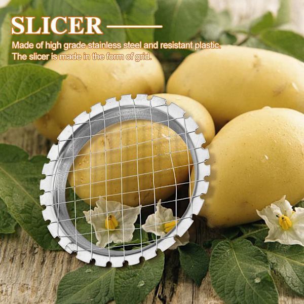 Egg Cutter - Rustfritt stål Egg-Fruit Cutter Salat Cutter Tomat Cutter Potet Cutter