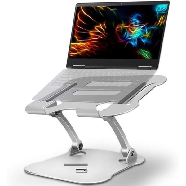 Justerbar bærbar computerstand, skridsikker PC-stand i aluminiumlegering med ventilation