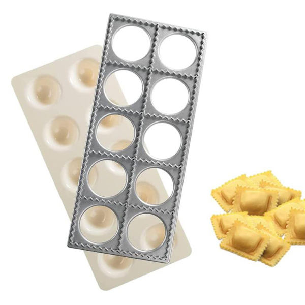 Silver - Pastaparty fyrkantig ravioliform och stor kakform