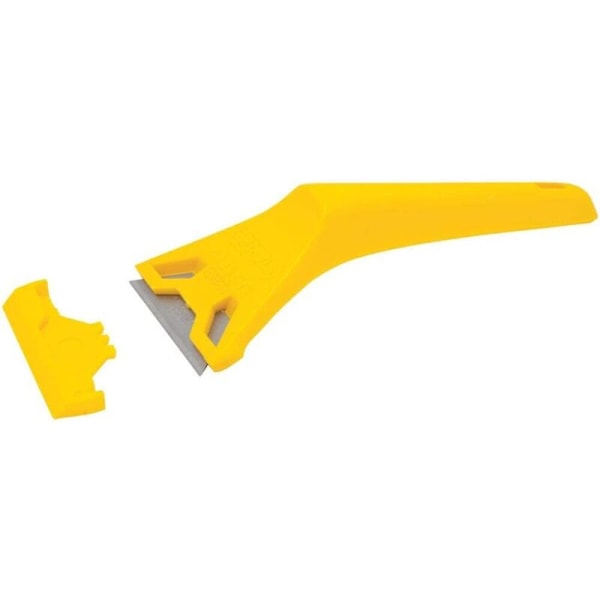 593OC Fönsterskrapa. Toolland Gratoir, Plast, Gul