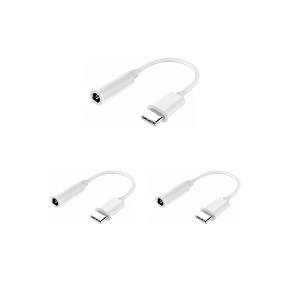 Headset-adapter - USB Type C til 3,5 mm jack - AUX-lydforbindelse - til Huawei P20, P20 Pro, P30, P30 Pro, Xiaomi 6/8, Mix 2/3, OnePlus6T, osv.
