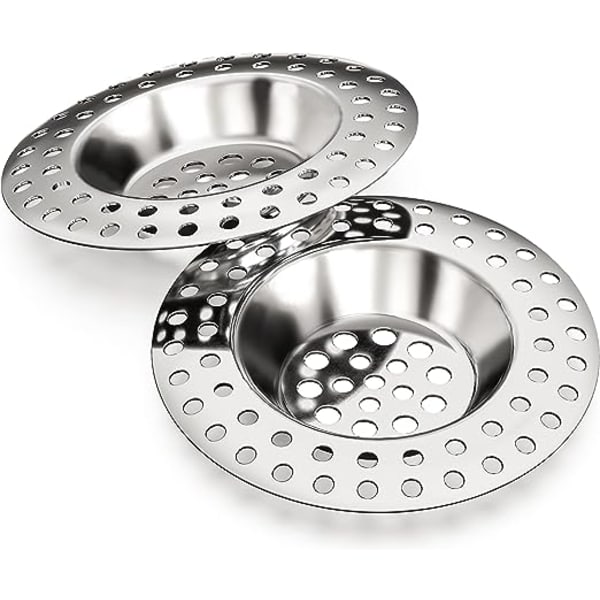 Sinksil, 2-pack, för alla AVLOPP, Kökssinksil, Sil till diskho, Diskhossil, Badavloppsfilter, Duschfilter, Diskhossil, Sil till diskho