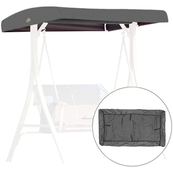 Ersättningsduk för Balancel, 191x120x23cm 3-sits reservöverdrag, trädgårdsgungtak, vattentätt wandy för uteplatser och terrasser (storlek: 191x120x23cm, färg: