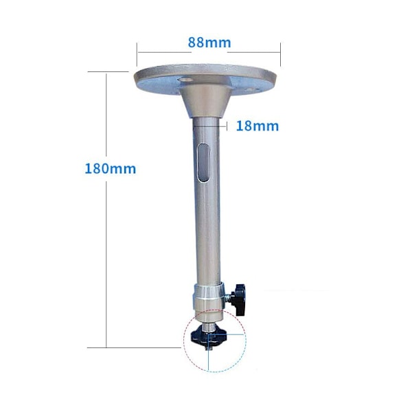 Prosjektor Takfeste, Universelt Mini Prosjektor Takfeste, 90° 360° Rotasjon Veggprosjektor Takfeste Aluminium Veggfeste, 1808888mm