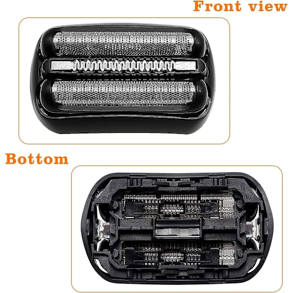 Elektrisk barberhoved til Braun Series 3, udskiftningsbarberhoved til 21B-barbermaskine, kompatibel med Series 3 (21B) herreshaver